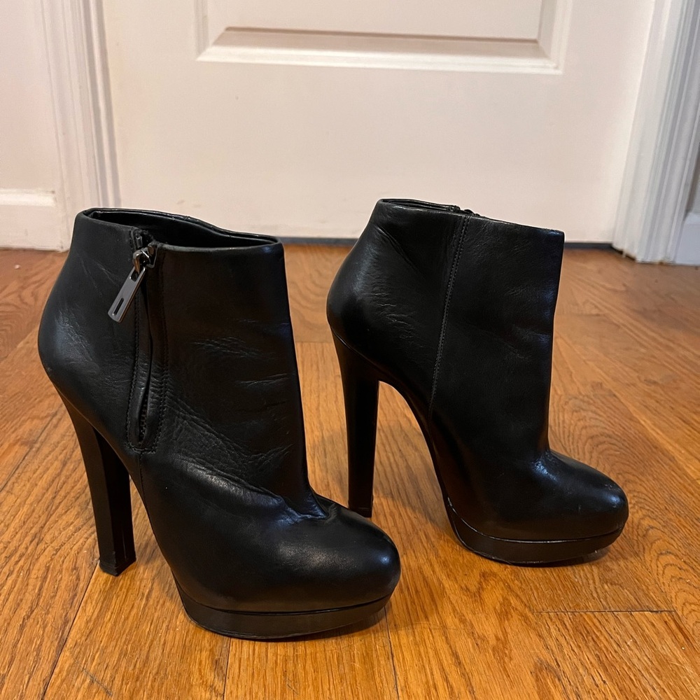 Zara Black 5” Heeled Boots